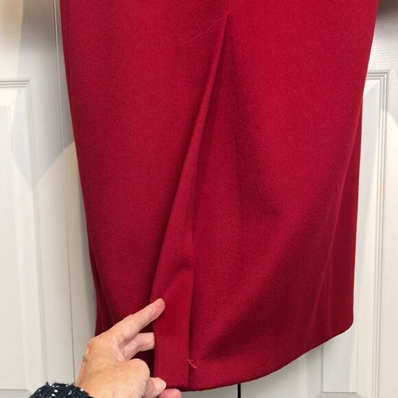 Vintage Forrani Red Double Breasted 100% Wool Long Coat Size 7/8 Petite‎ - Picture 13 of 16